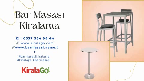 Bar Masasi Kiralama