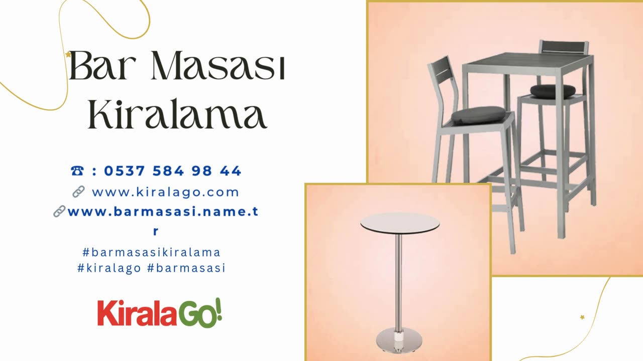 Bar Masasi Kiralama