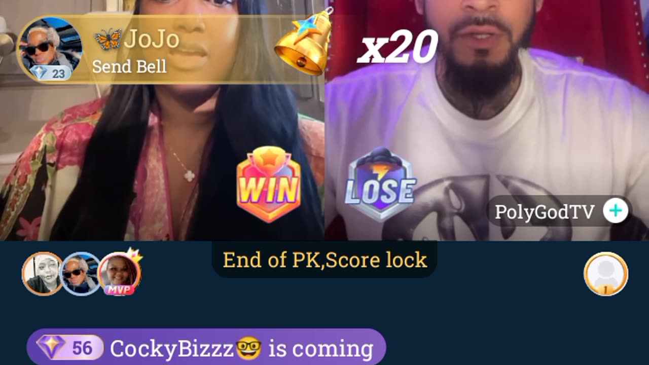 Empress having a mature conversation with Poly's down bih Sandy