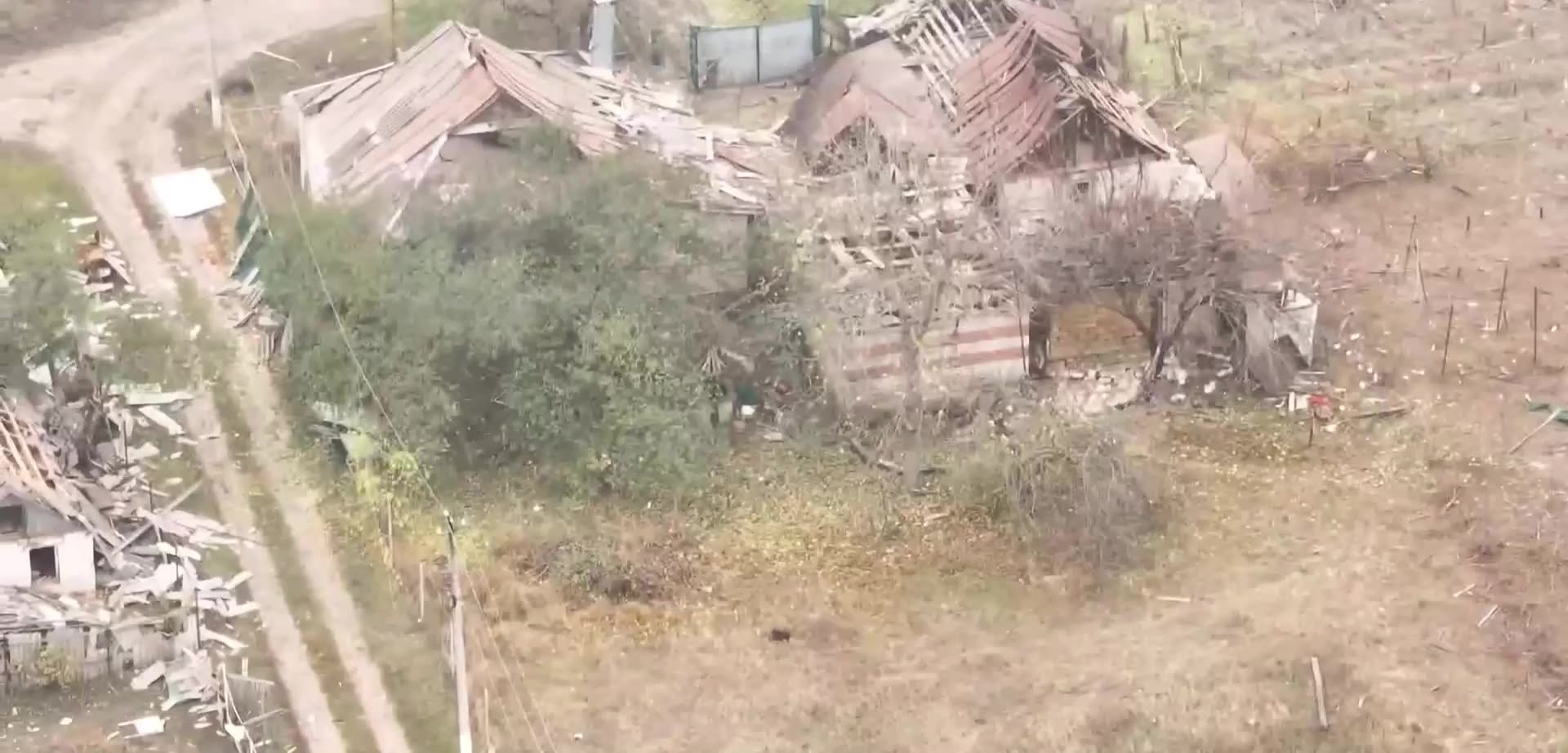 Panoramic View of Multiple FABs Hitting a VSU Brigade Position in Kharkiv Oblast