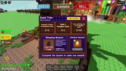 Grow a garden update