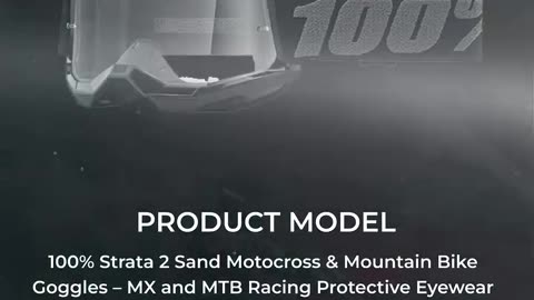 100 Strata 2 Sand MX Goggles
