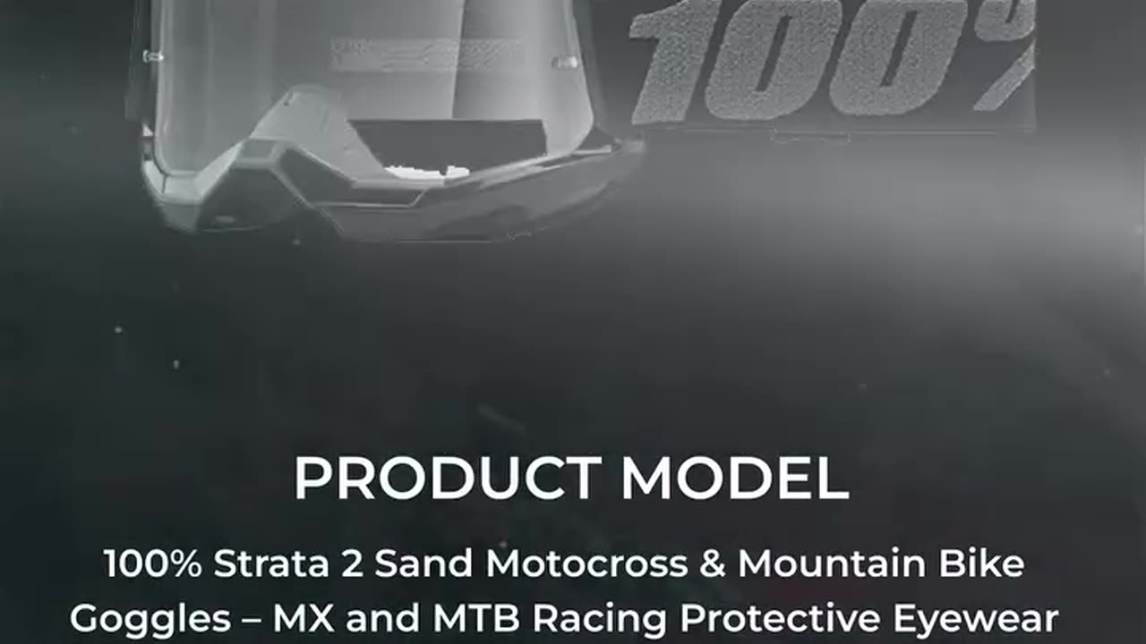 100 Strata 2 Sand MX Goggles