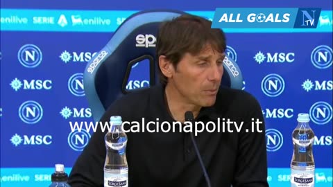 Napoli-Genoa 2-2 11/5/25 conferenza stampa Antonio Conte