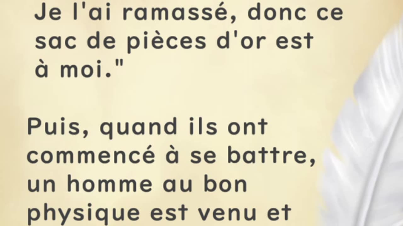 Deux voyageurs et un sac de pièces d'or - Huhito Fables-Version française Vol.9