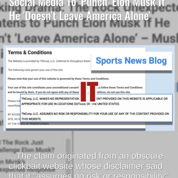 Fact Check: NO EVIDENCE Dwayne 'The Rock Johnson' Promised On Social Media To 'Punch' Elon Musk'