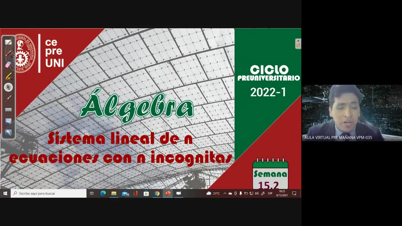 CEPRE UNI 2022 - 1 | Semana 15 | Álgebra S2