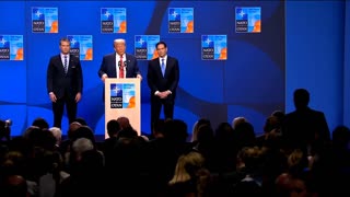 President Trump and his Cabinet Deliver Remarks and take Questions at the NATO Summit, June 25, 2025