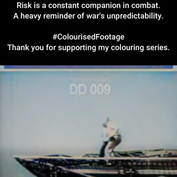 Rocket Lost US Navy Corsair Drops Rocket on Carrier Deck #ColourisedHistory