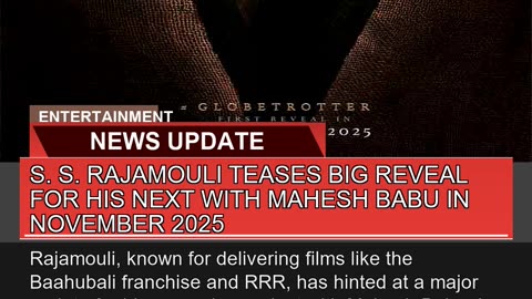 S S Rajamouli Teases Big Reveal for His Next Wit