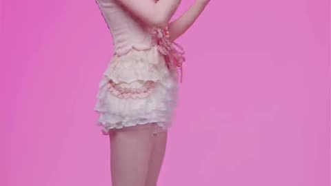 Elegant Peach Pink Mini Skirt Provocative Street Dance | Daily Beauty EP 1559