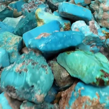 20250729-4 Natural Original Turquoise Rough Lock Veins of Time