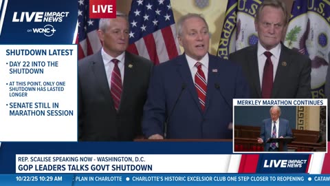 House Speaker Mike Johnson Attacks Democrats Over Federal Government Shutdown