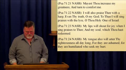 Psalms 70 – 73 – How do you know someone trusts the Almighty? 2023