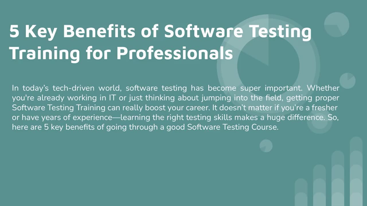 5 Key Benefits of Software Testing Training for Professionals