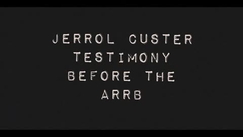 Bethesda X-Ray Tech JERROL CUSTER, 1997 ARRB Deposition #1 - X-Ray Timeline with Ed Reed