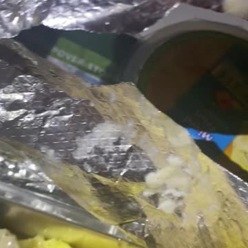 Breakfast on the plane