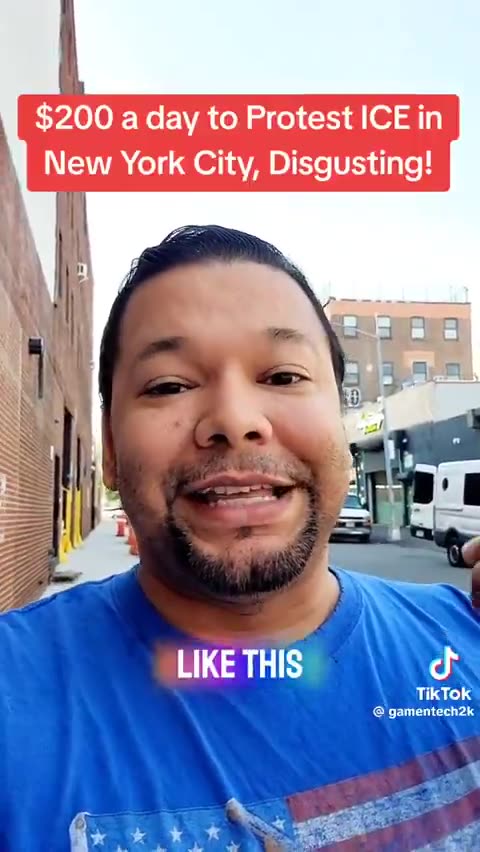 Paid Protester “No Kings” offering money and free lawyers