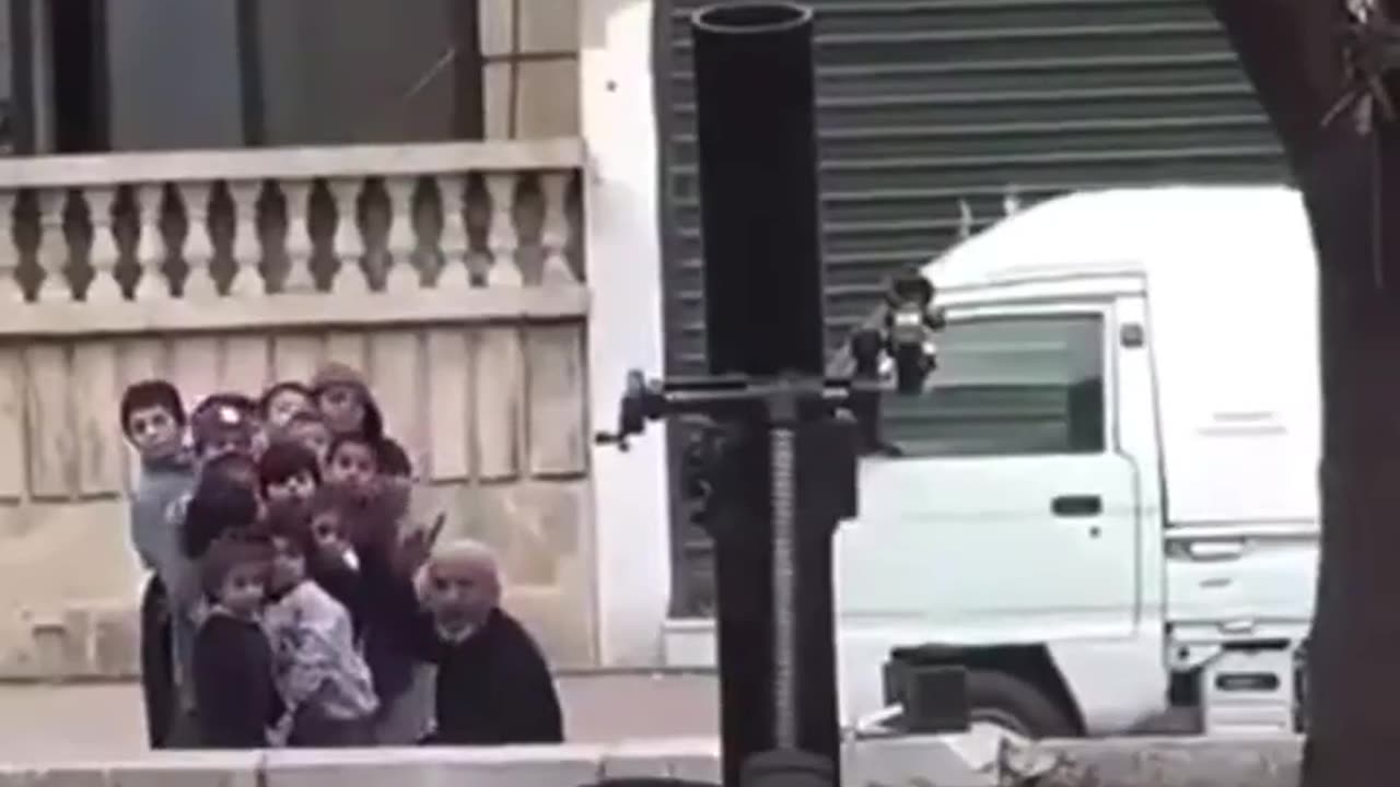 I wonder why there's a bunch of kids right behind the mortar launcher?