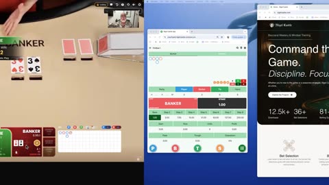 Win Playing Baccarat, CinQue I using 2 Apps on one shoe, only for our members at RigelCastle.com