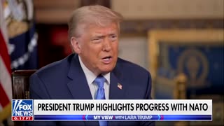 President Donald Trump says he solved the NATO problem last week and that each country is now paying significantly more money