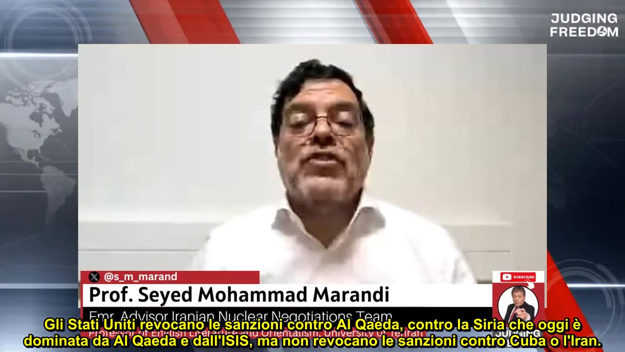 Seyed Mohammad Marandi intervistato da "Giudice Napolitano" per Judge for freedom