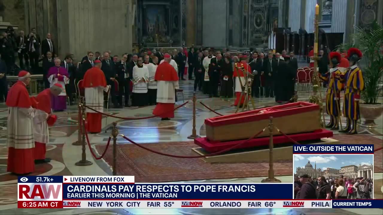 Pope Francis lies in state at the Vatican