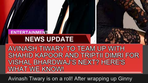 Avinash Tiwary to Team up with Shahid Kapoor and T