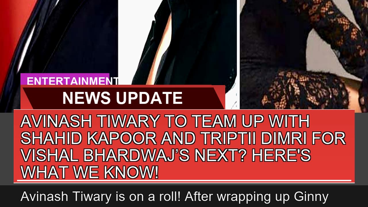 Avinash Tiwary to Team up with Shahid Kapoor and T