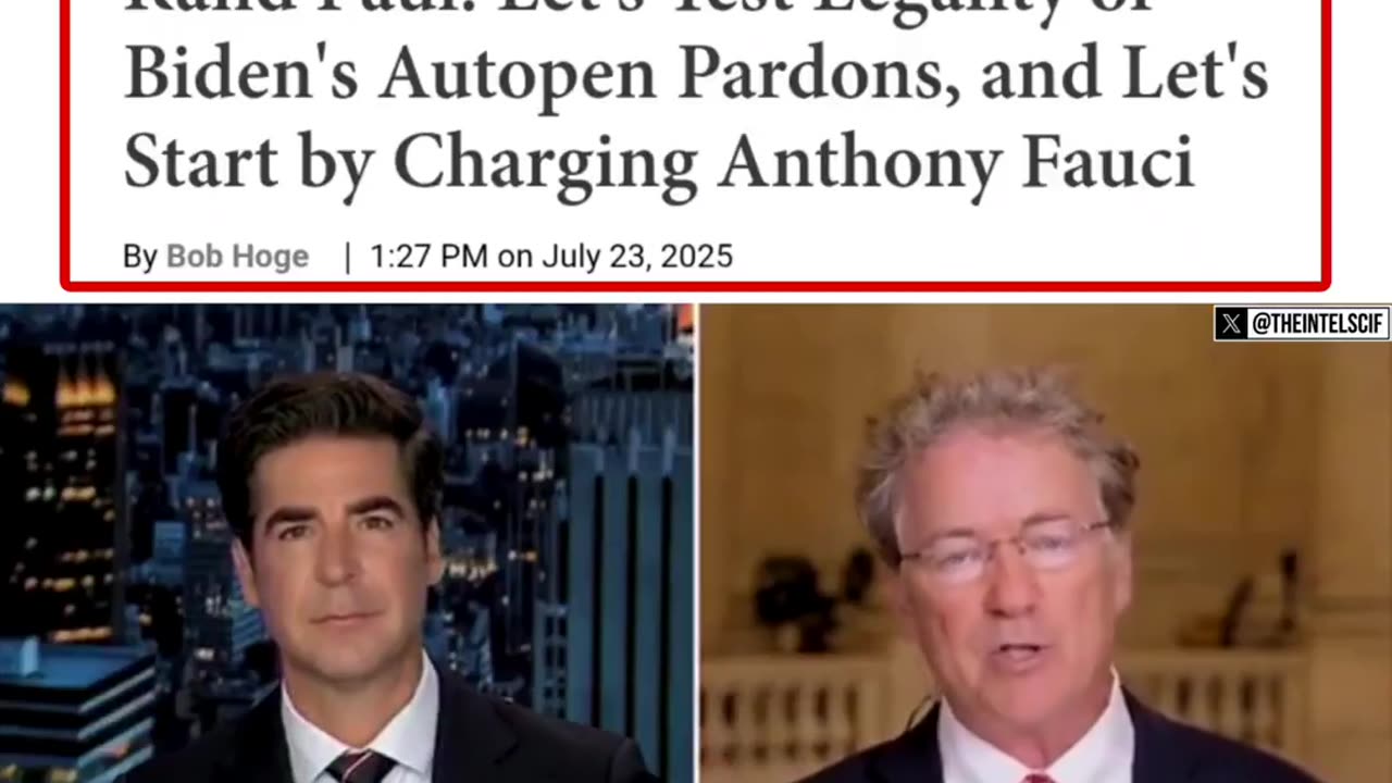 FAUCI will be joining OBAMA for criminal prosecution as Rand Paul sends criminal...