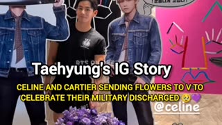 Breaking: CELINE AND CARTIER SENDING FLOWERS TO V TO CELEBRATE THEIR MILITARY DI