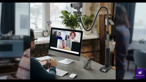 30 Inch Webcam Stand Camera Mount, Upgraded Thick Base Flexible Gooseneck Camera