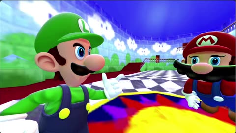 Mario vibing reeses puff remix song - SMG4 (with captions)