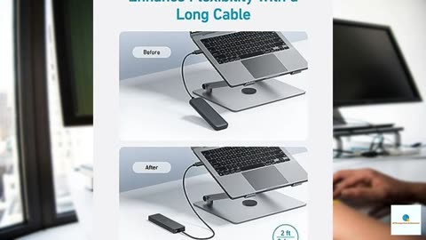 Anker 4-Port USB 3.0 Hub with 5Gbps Data Transfer, Ultra-Slim Data USB C Hub [Charging Not
