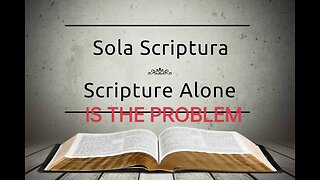 SOLA SCRIPTURA IS THE PROBLEM #truth #jesus #mary #joseph #ihs #church #bible #christian #saints #tr