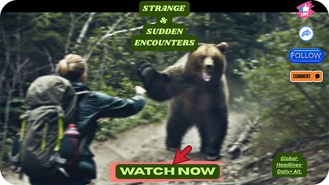 "Girl’s Shocking Face-to-Face Encounter 🐻 with Black Bear" Global-Headlines-Daily+ Alt.