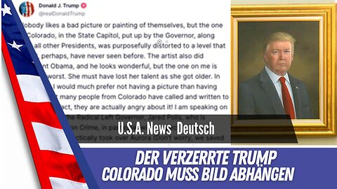 Trump Gemälde in Colorado Governorsgebäude muss wieder abgehängt werden.
