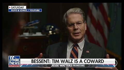 Treasury Secretary: Tim Walz Is Afraid Of What's Coming!
