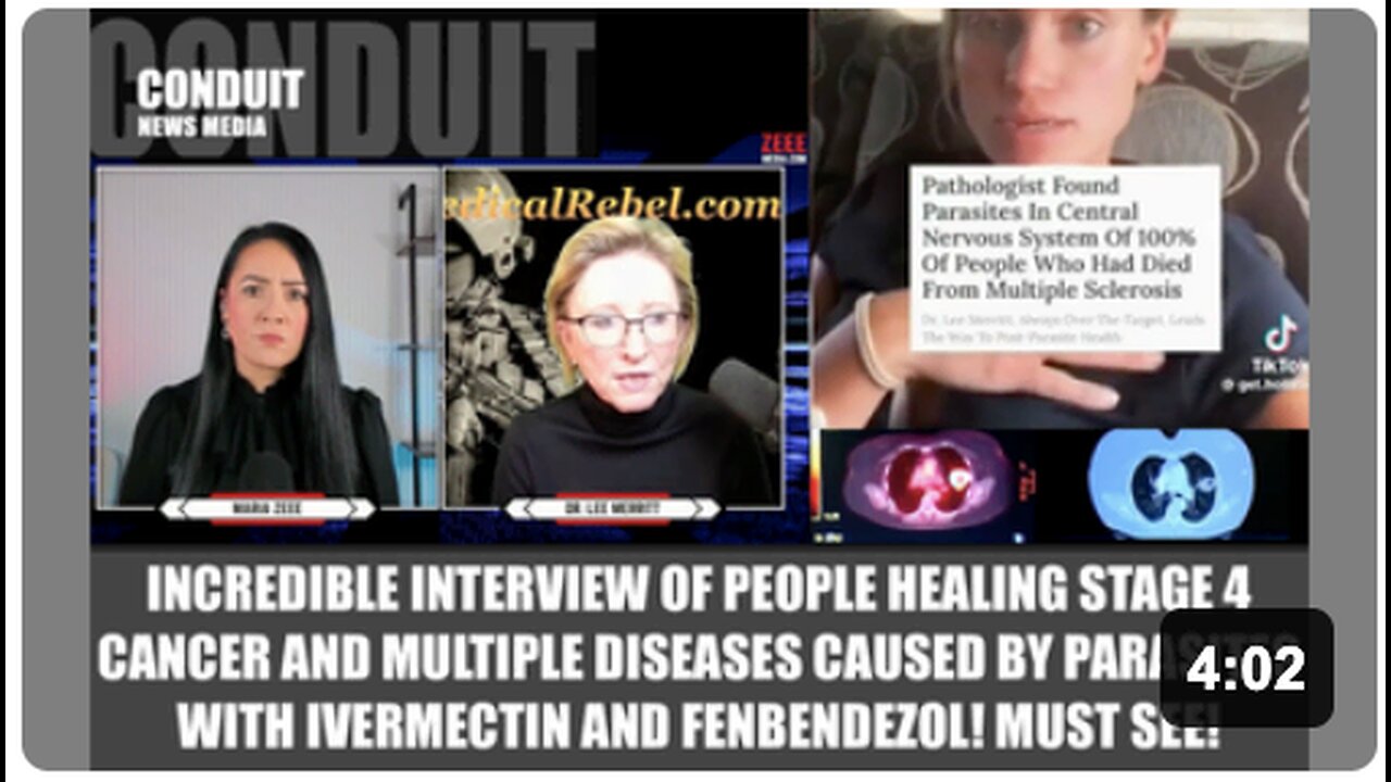 Healing Stage 4 Cancer, Multiple Sclerosis, with Fenbendezol, Ivermectin! Parasite Footage! Must See!