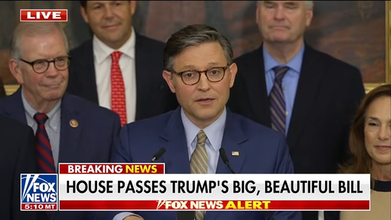 Trump, Speaker Johnson secure MAJOR victory in passing 'big, beautiful bill'