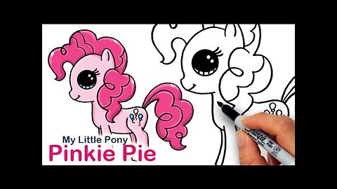 How to Draw My Little Pony Pinkie Pie Cute and Easy