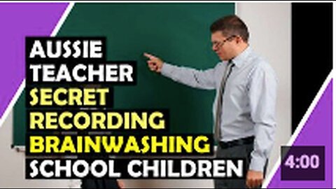"Australian Teacher's Secret Recording Reveals Possible Vaccine Brainwashing on Students"