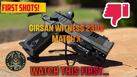 First (Painful) Shots with the Girsan Witness 2311S Match X