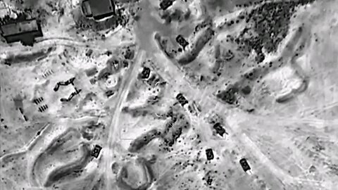 IDF spokesperson publishes documentation of IDF attacks in Syria earlier today.