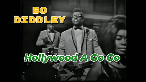 Bo Diddley Electrifies Hollywood a Go Go ~ Portrait Format