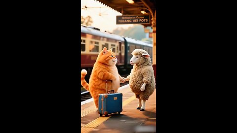 Cat Love Sheep