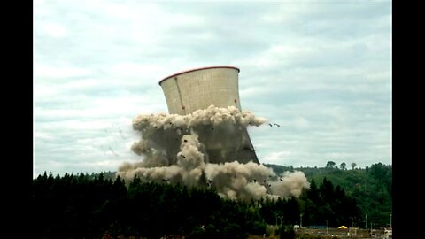 Trojan Nuclear Power Plant Cooling Tower Implosion