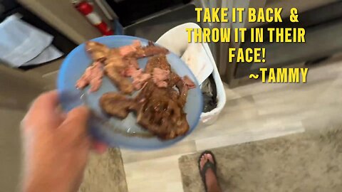 Returning a steak bone for refund