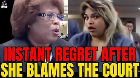 Instant Regret After Blaming the Court For Her Crimes!