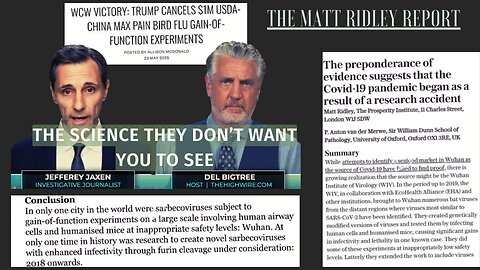 The Matt Ridley Report: THE SCIENCE THEY DON’T WANT YOU TO SEE